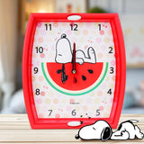 Reloj de Pared Redondo, Snoopy, Color Rojo