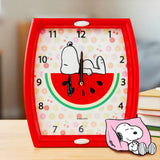 Reloj de Pared Redondo, Snoopy, Color Rojo