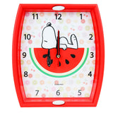 Reloj de Pared Redondo, Snoopy, Color Rojo