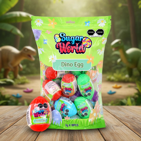 Dino Egg, Huevitos con Dulces, 54 gr
