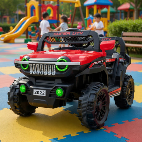 Carrito Montable para Niños, Jeep, Color Rojo