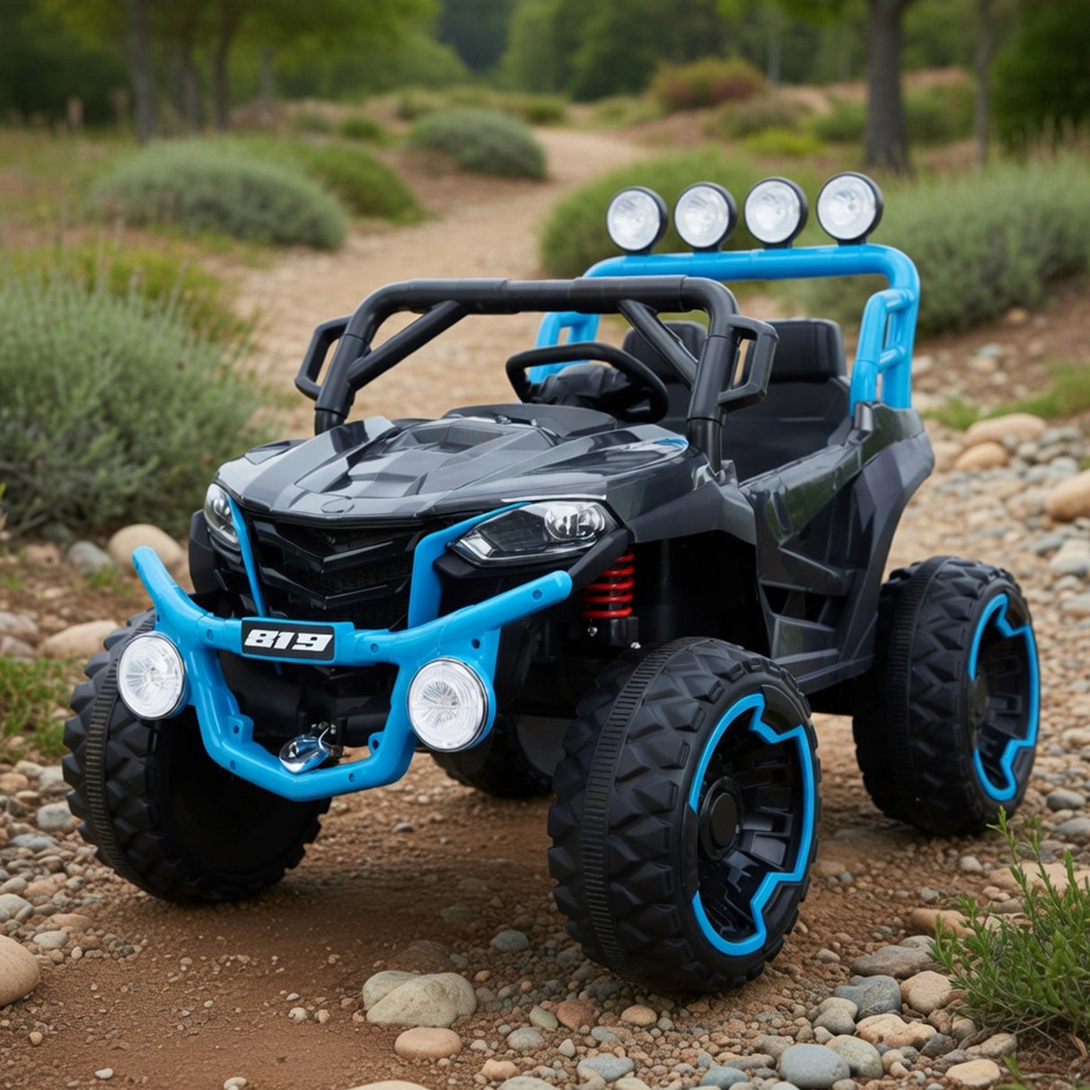 Carrito Montable para Niños, Razer, Color Negro