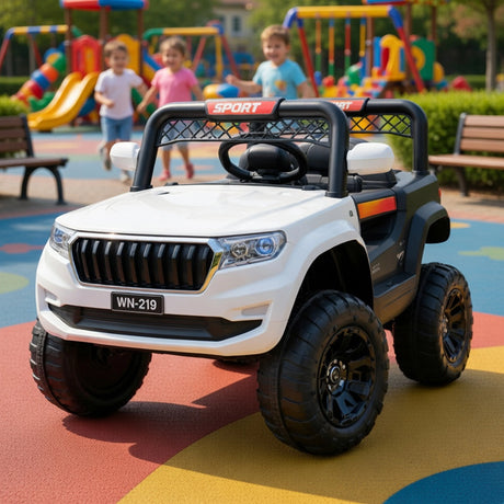 Mini Carrito Montable para Niños, Color Blanco
