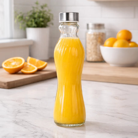 Botella de Cristal con Tapa, 500 ml