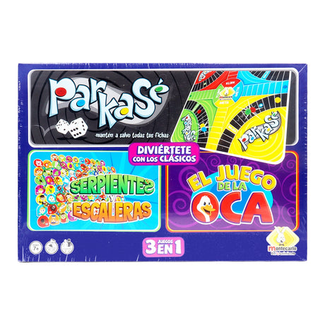 Juego de Mesa Clásicos 3 en 1