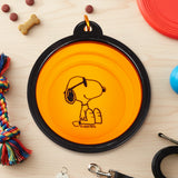 Bowl Plegable para Mascota, Color Naranja, Peanuts