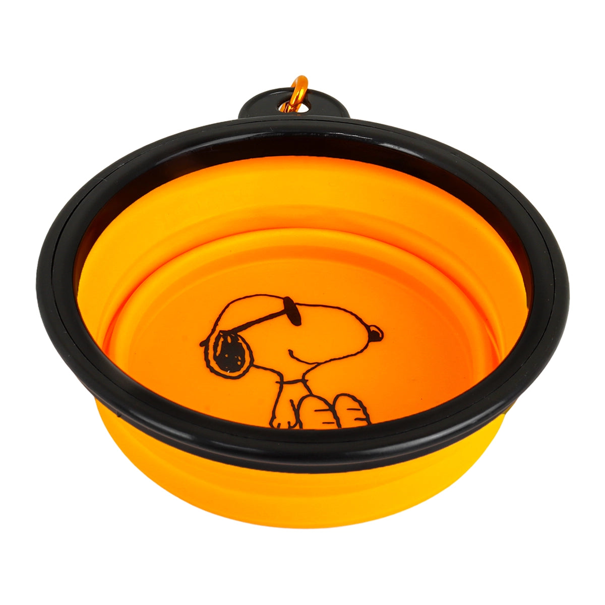 Bowl Plegable para Mascota, Color Naranja, Peanuts