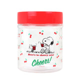 Frasco, Peanuts, Tapa Color Rojo, 330 ml