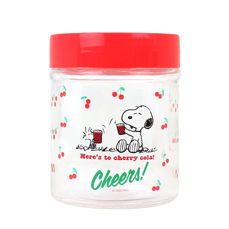 Frasco, Peanuts, Tapa Color Rojo, 330 ml