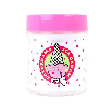 Frasco, Peanuts, Tapa Color Rosa, 330 ml