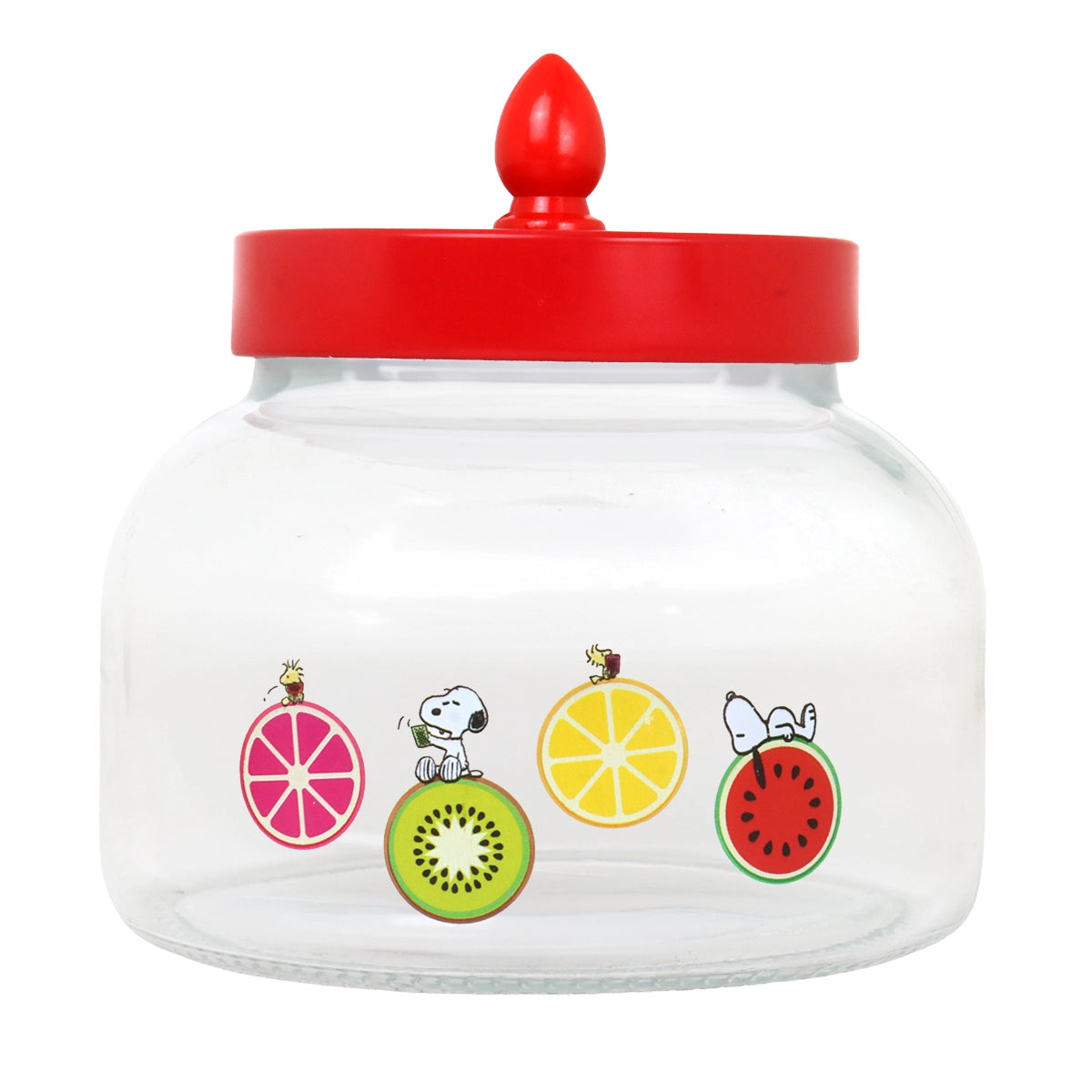 Frasco, Peanuts, Tapa Color Rojo, 750 ml