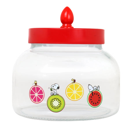 Frasco, Peanuts, Tapa Color Rojo, 750 ml