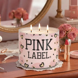 Vela 3 Pabilos, Aroma Cherry, Pink Label