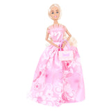 Muñeca con Vestido de Fiesta, Color Rosa