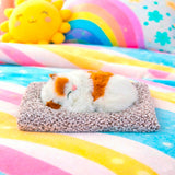 Gatito Dormido con Sonido, Color Blanco y Café