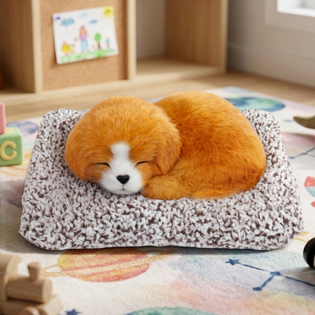 Perrito Dormido con Sonido, Color Café