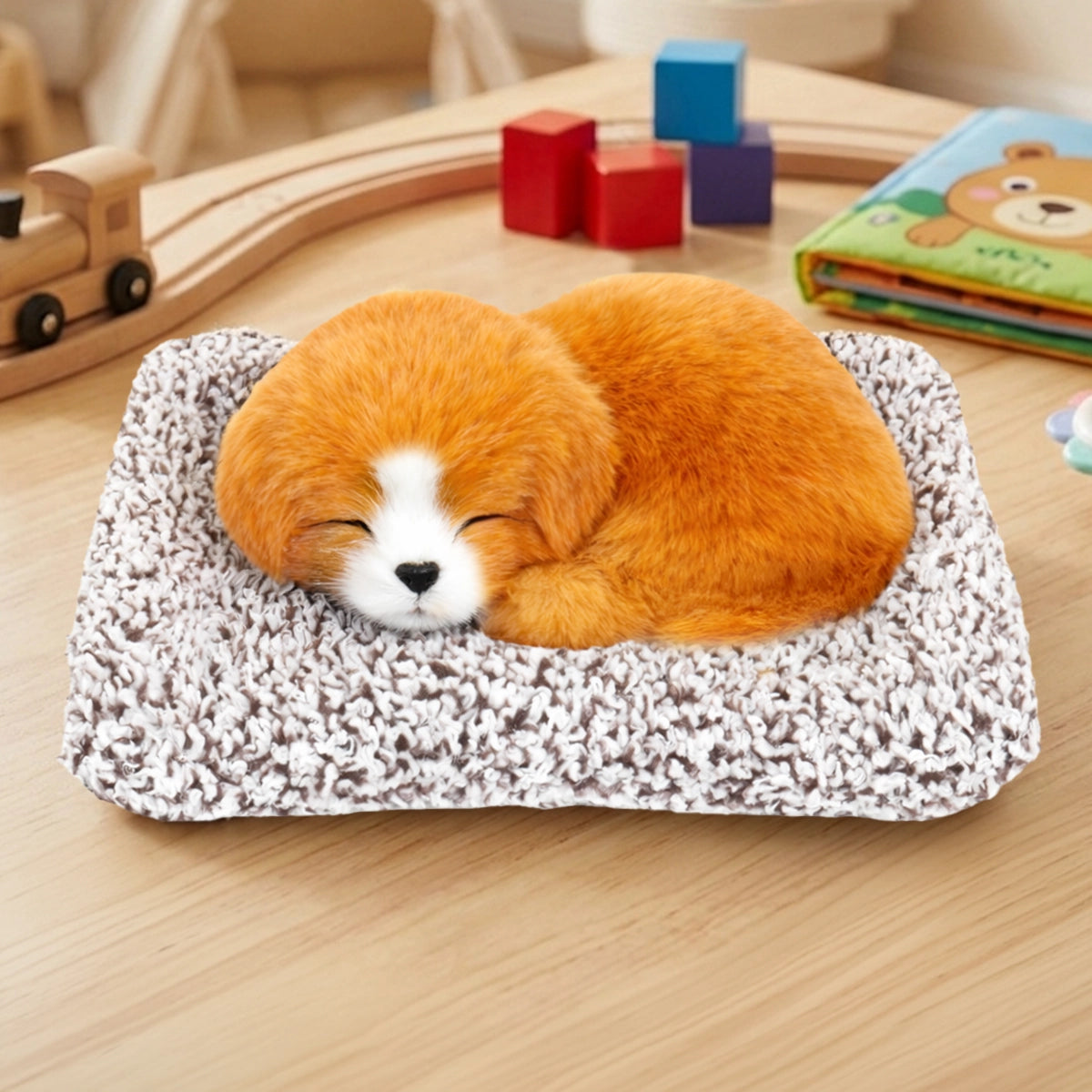 Perrito Dormido con Sonido, Color Café