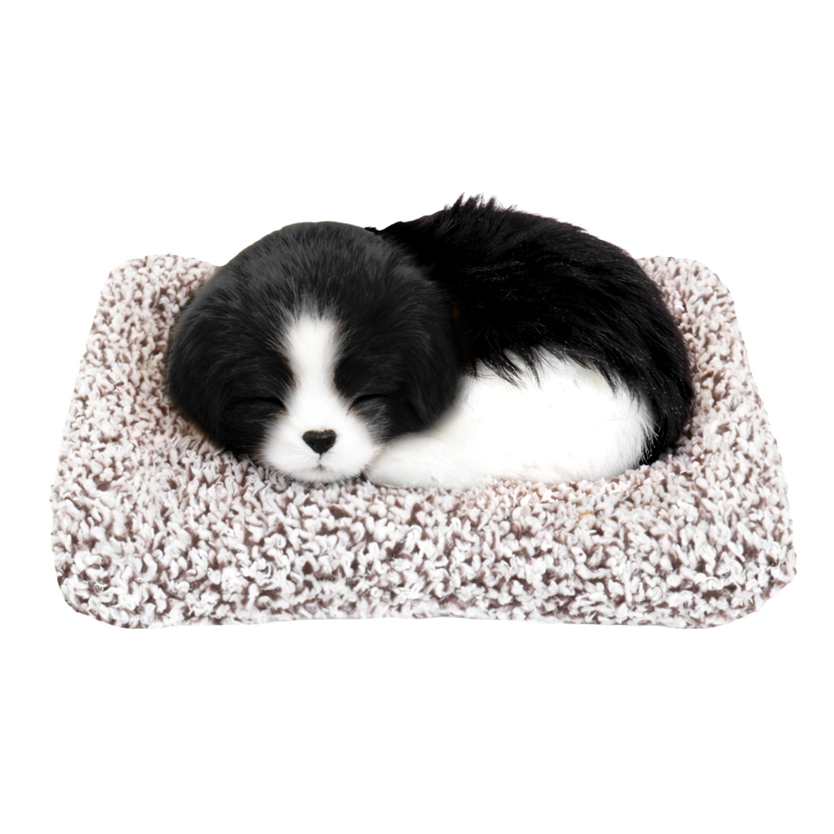 Perrito Dormido con Sonido, Color Negro y Blanco
