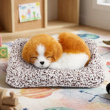 Perrito Dormido con Sonido, Color Café y Blanco