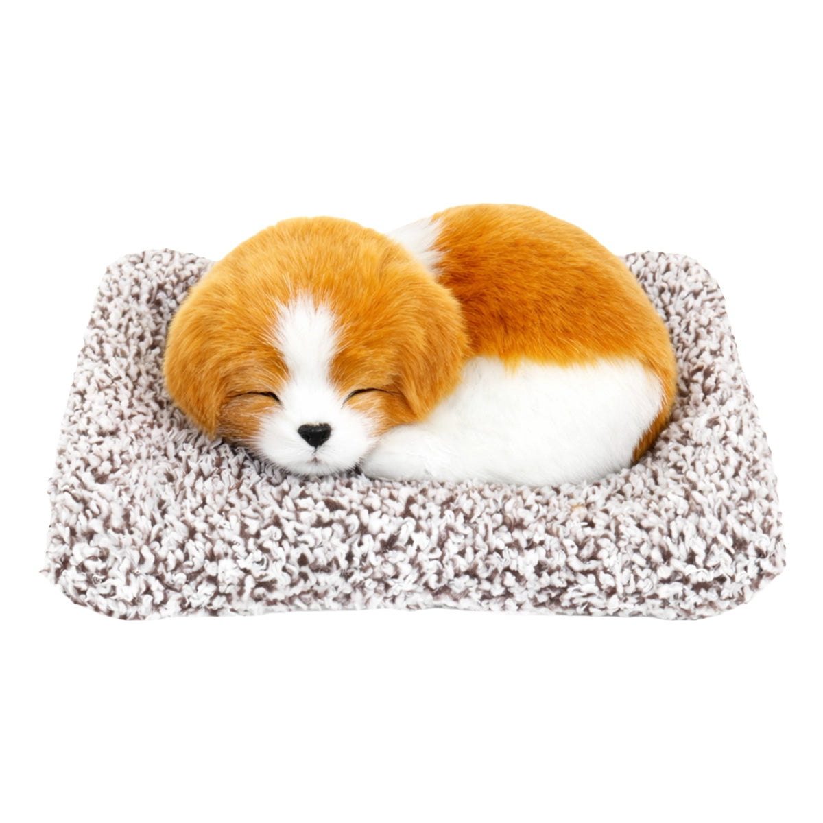 Perrito Dormido con Sonido, Color Café y Blanco