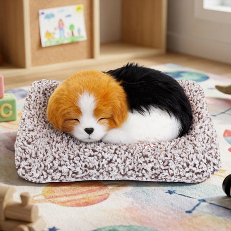 Perrito Dormido con Sonido, Color Negro y Café