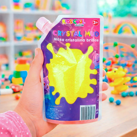 Slime con Glitter, Color Amarillo, 500 gr
