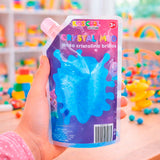 Slime con Glitter, Color Azul, 500 gr