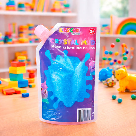 Slime con Glitter, Color Azul, 500 gr