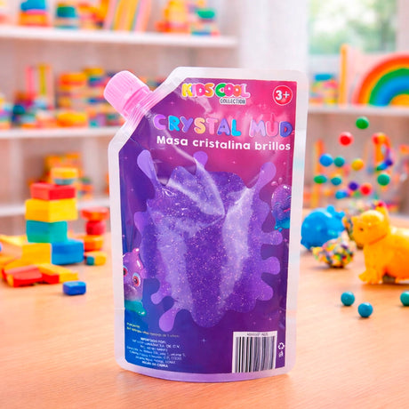 Slime con Glitter, Color Morado, 500 gr