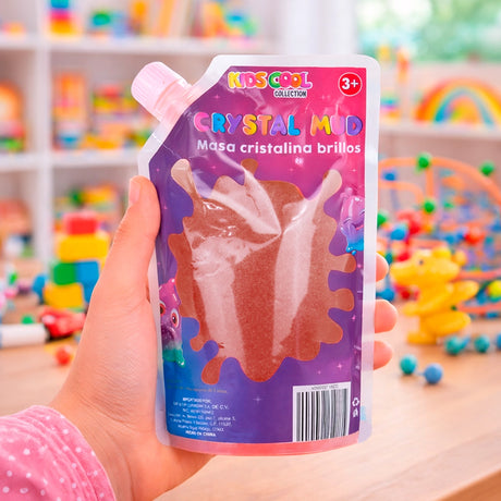 Slime con Glitter, Color Rosa, 500 gr