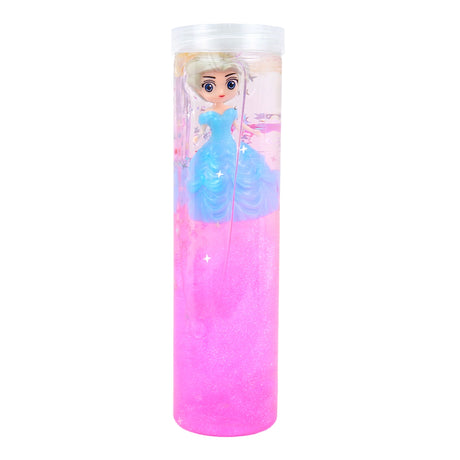Slime con Muñeca, Glitter, Color Rosa y Azul, 350 gr