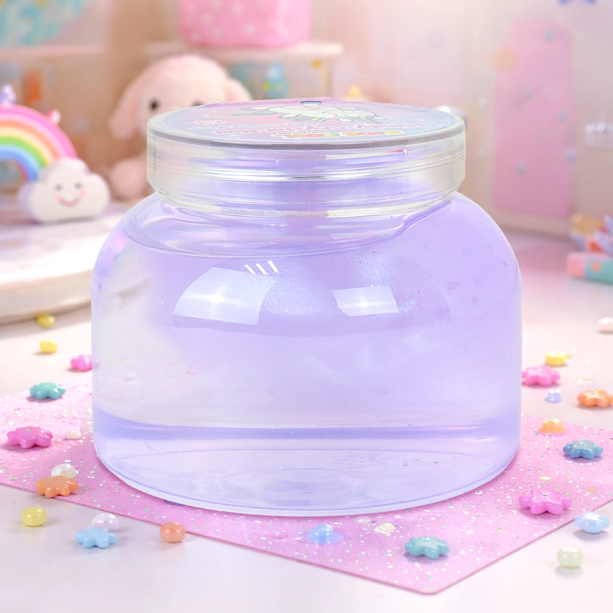 Slime Brillante, Color Morado, 230 gr