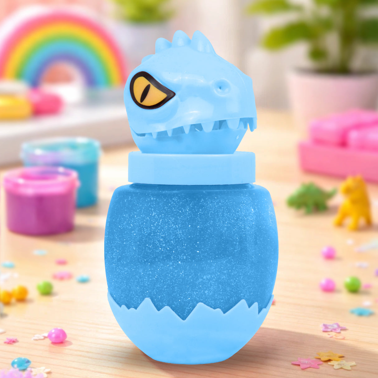 Slime, Dinosaurio, Color Azul, 290 gr