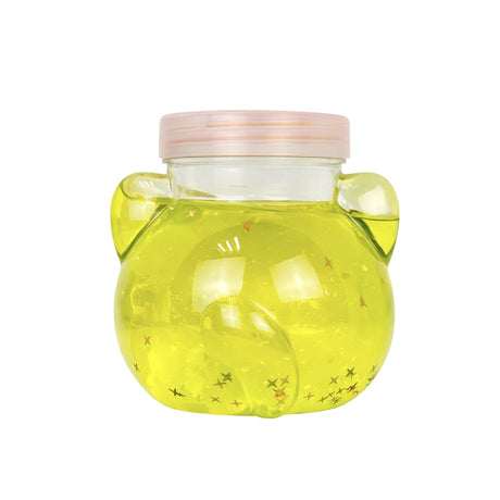 Slime, Oso, Confetti, Color Amarillo, 250 gr