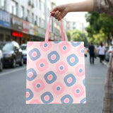 Bolsa Reutilizable Plegable, Color Rosa y Azul