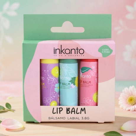 Bálsamo Labial Hidratante, 3 pzas, Inkanto