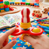 Spinner con Dulce, Color Rojo