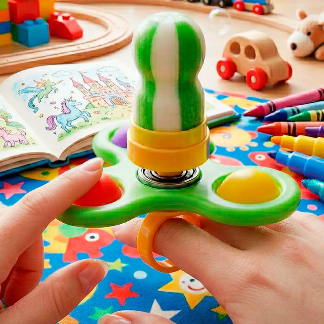 Spinner con Dulce, Color Verde