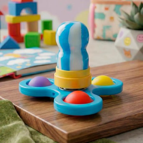 Spinner con Dulce, Color Azul