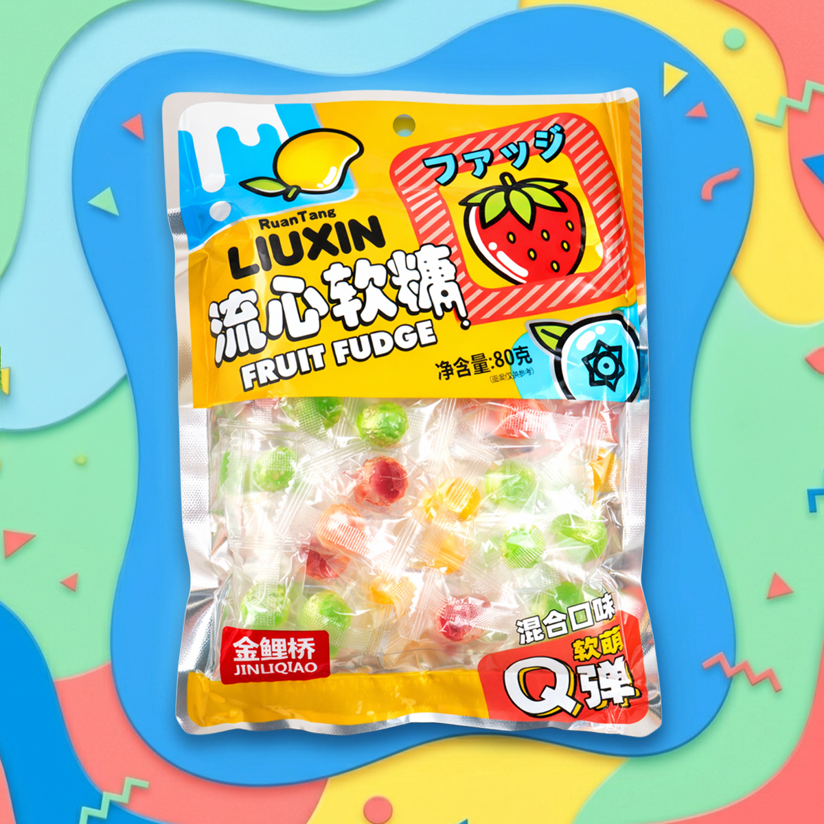 16 04JQ FRUIT GUMMIES 80GR