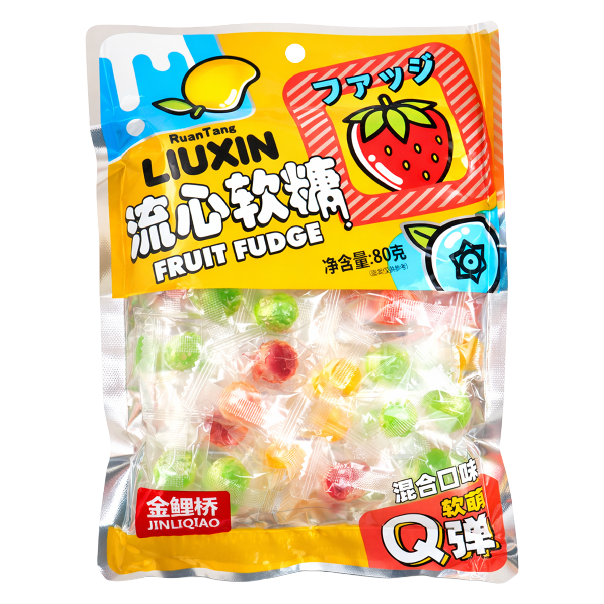 16 04JQ FRUIT GUMMIES 80GR