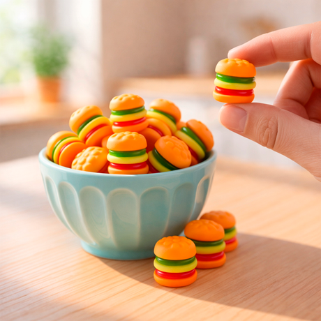 16 04JQ HAMBURGER GUMMY102 GR