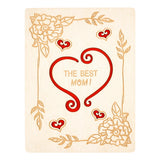 Tarjeta MDF para Mamá, The Best Mom