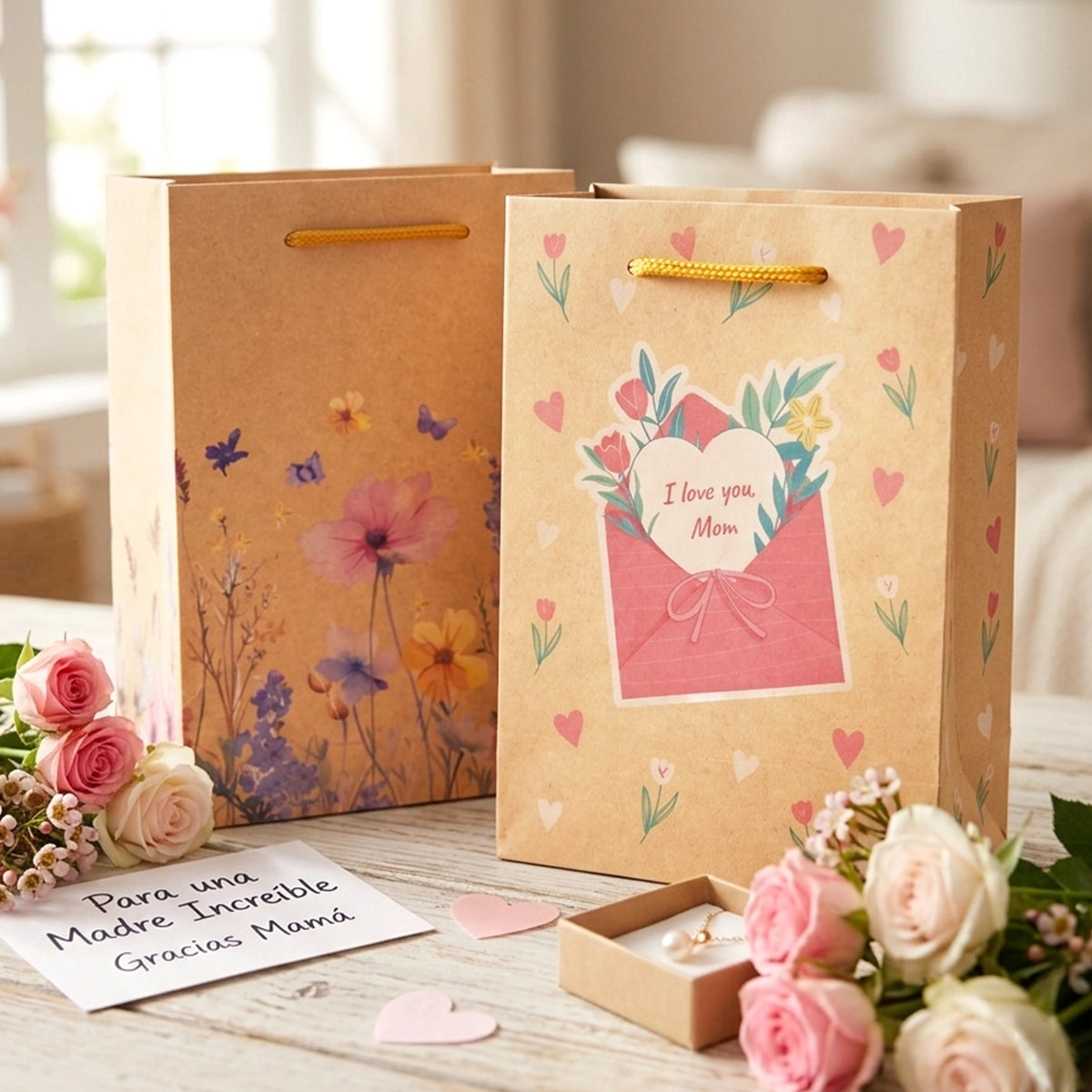 Bolsa de Regalo, 2 pzas, Kraft