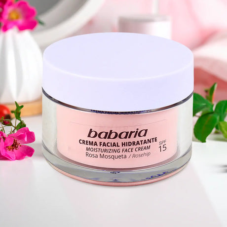 Crema Facial Hidratante con Rosa Mosqueta, Babaria, 50 ml