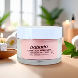 Crema Facial Hidratante con Rosa Mosqueta, Babaria, 50 ml