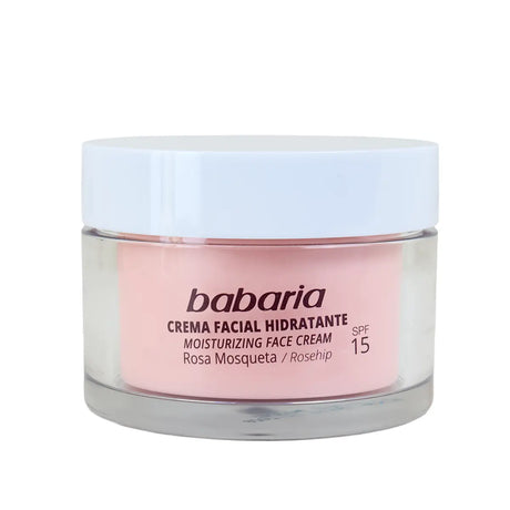 Crema Facial Hidratante con Rosa Mosqueta, Babaria, 50 ml