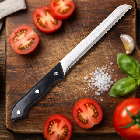 Cuchillo de Cocina, Sierra, Mango Negro