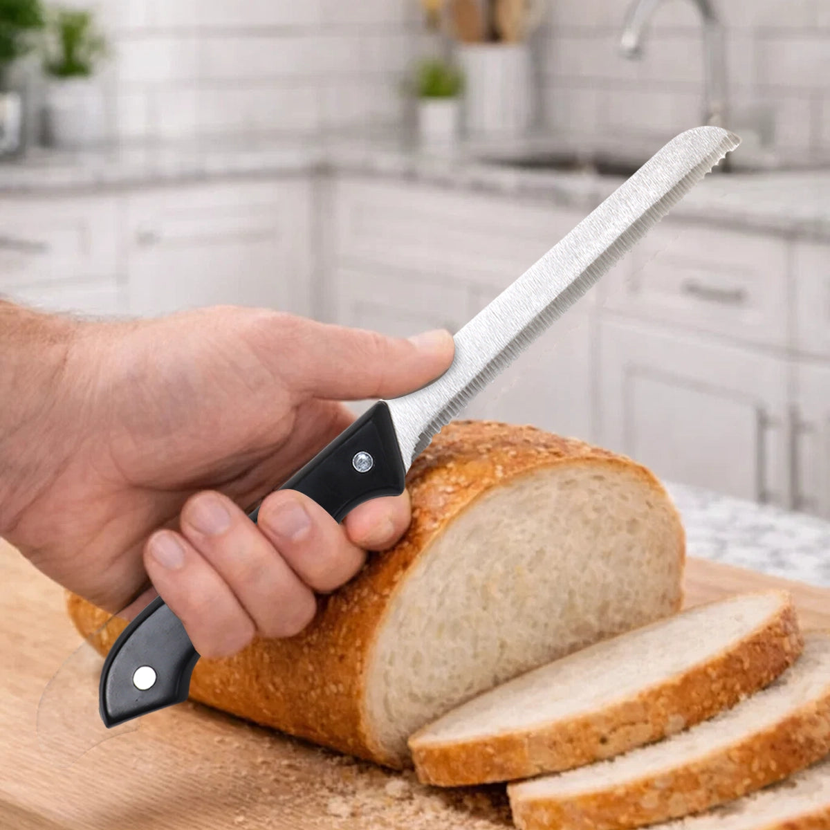 Cuchillo de Cocina, Sierra, Mango Negro