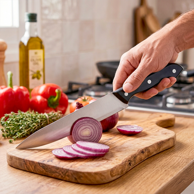 Cuchillo de Cocina, Mango Negro